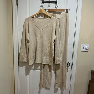 Cozy Cream Pajama Set